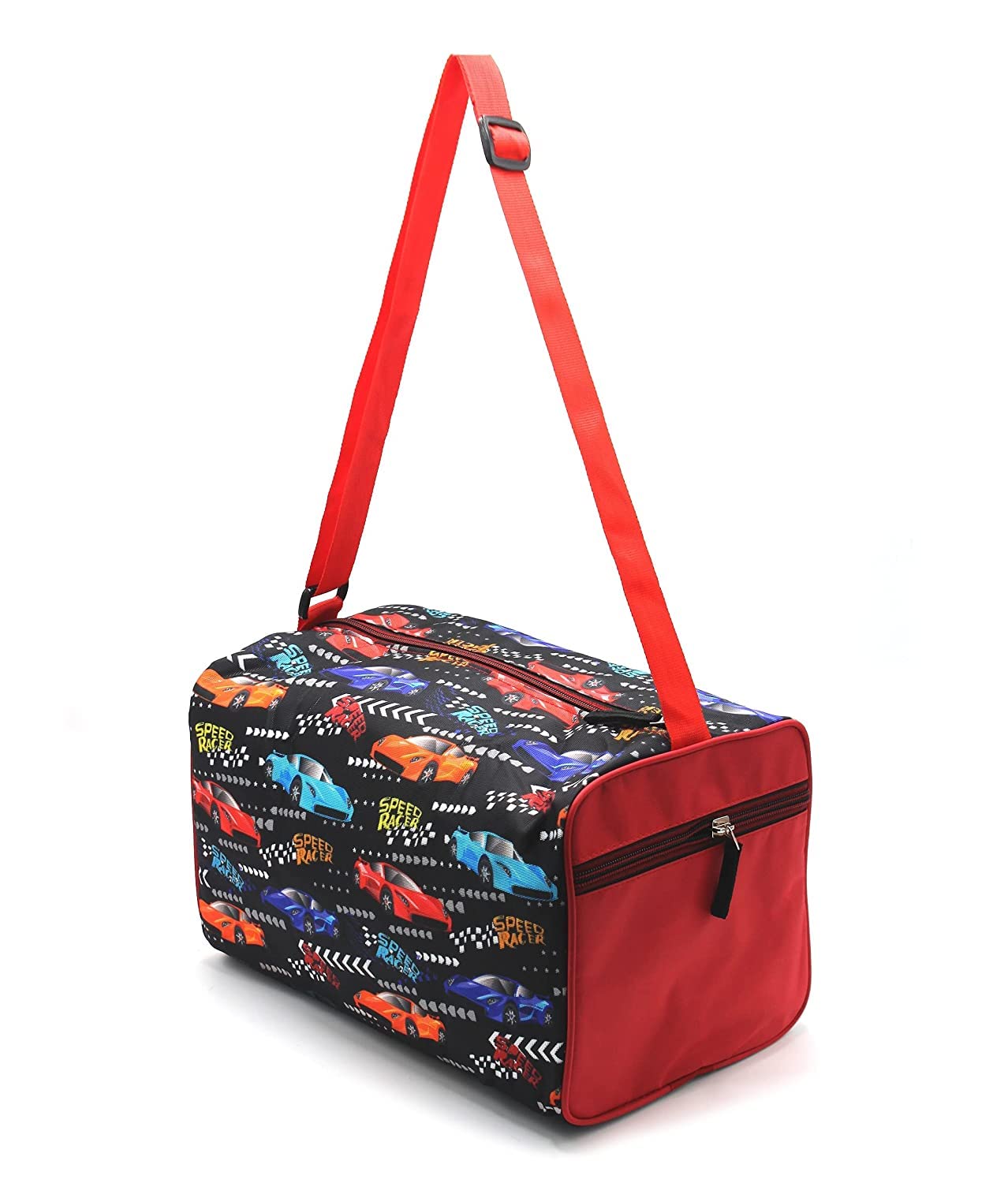 Echo Boomers Red Cars Printed Waterproof Gym Bag, Fitness Duffel Bag, Travel Bag Fitness Backpack,Ideal for Swimming, Gym, Travel, Picnic, Sports, with Adjustable Shoulder Strap for Men & Women