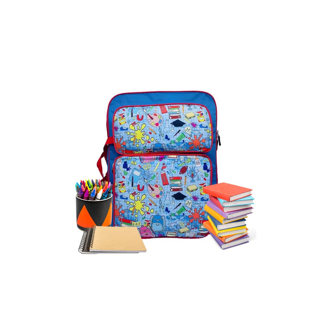 Echo Boomers Printed A3 Art Board Drawing & Activity Backpack Bag with Multiple Pockets