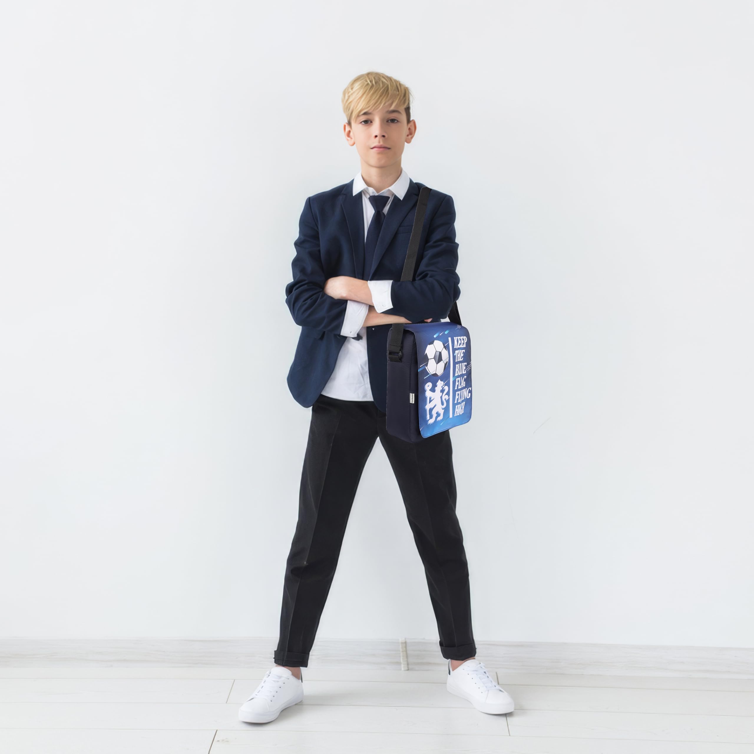 Echo Boomers Football Printed Multi-Functional Messenger Sling Bag | Versatile Everyday Bag | Adjustable Shoulder Strap | Water-Resistant | Anti-Theft Design | Compact & Lightweight