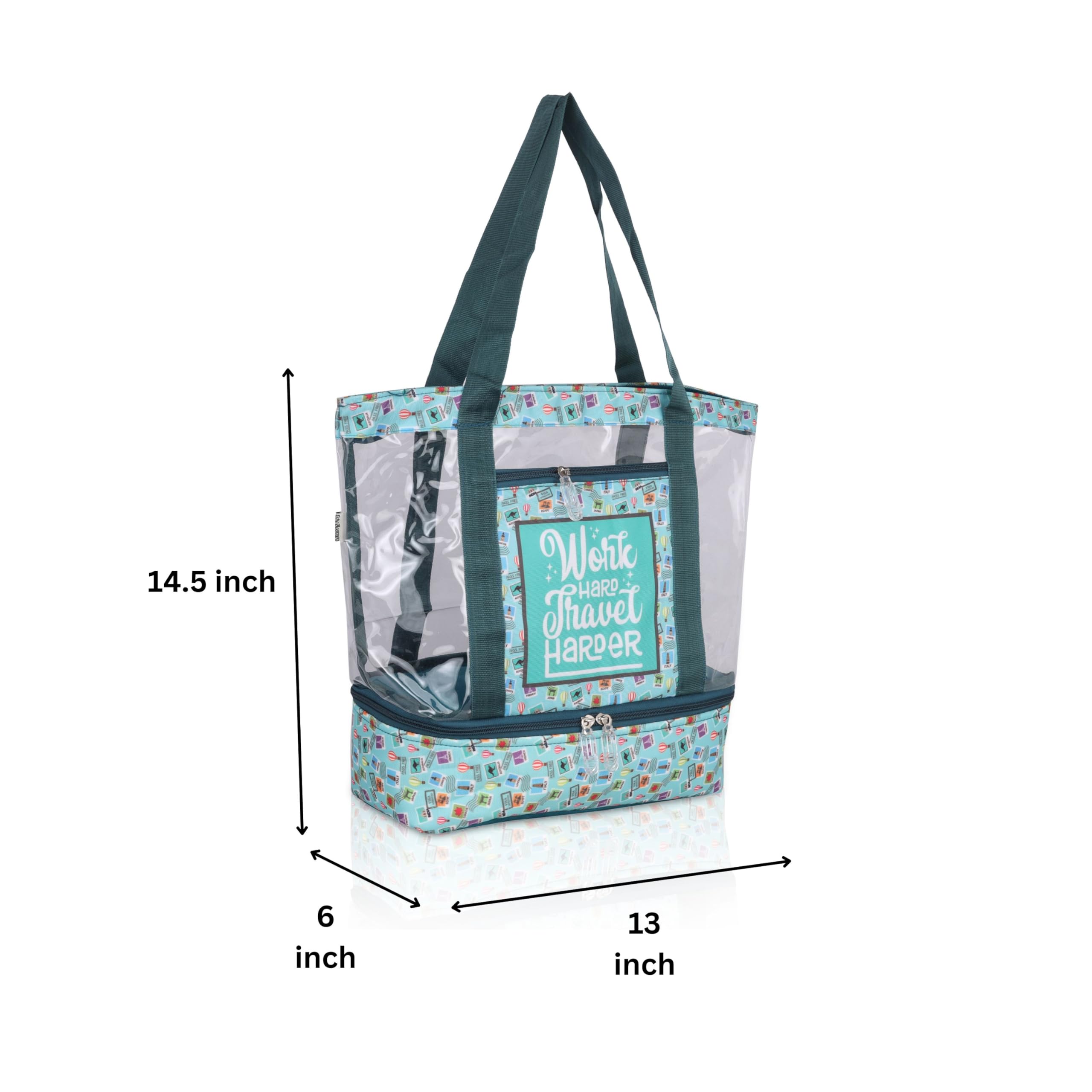 Echo Boomers Black Transparent Shoulder Bag
