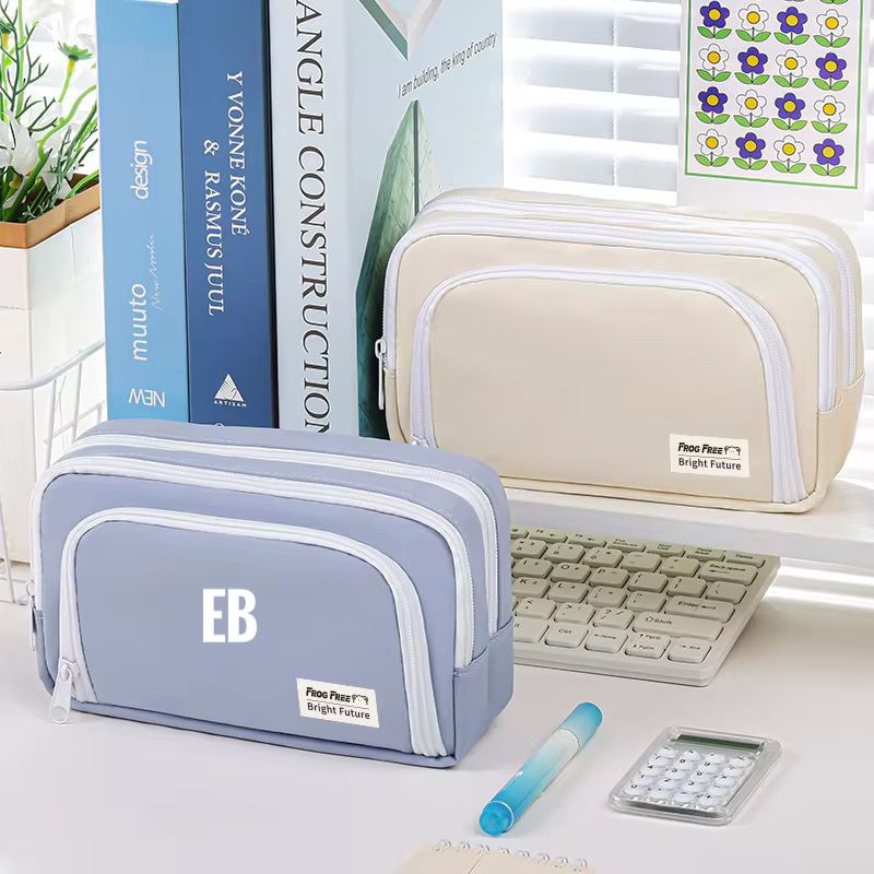 Echo Boomers Multiple Compartment Pouch for Boys & Girls (BLUE)