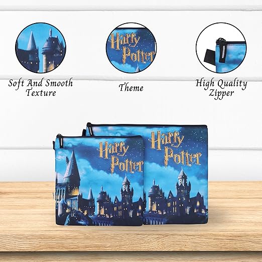 Echo Boomers Harry Potter Theme Print Twin Folder Set | Padded & Waterproof