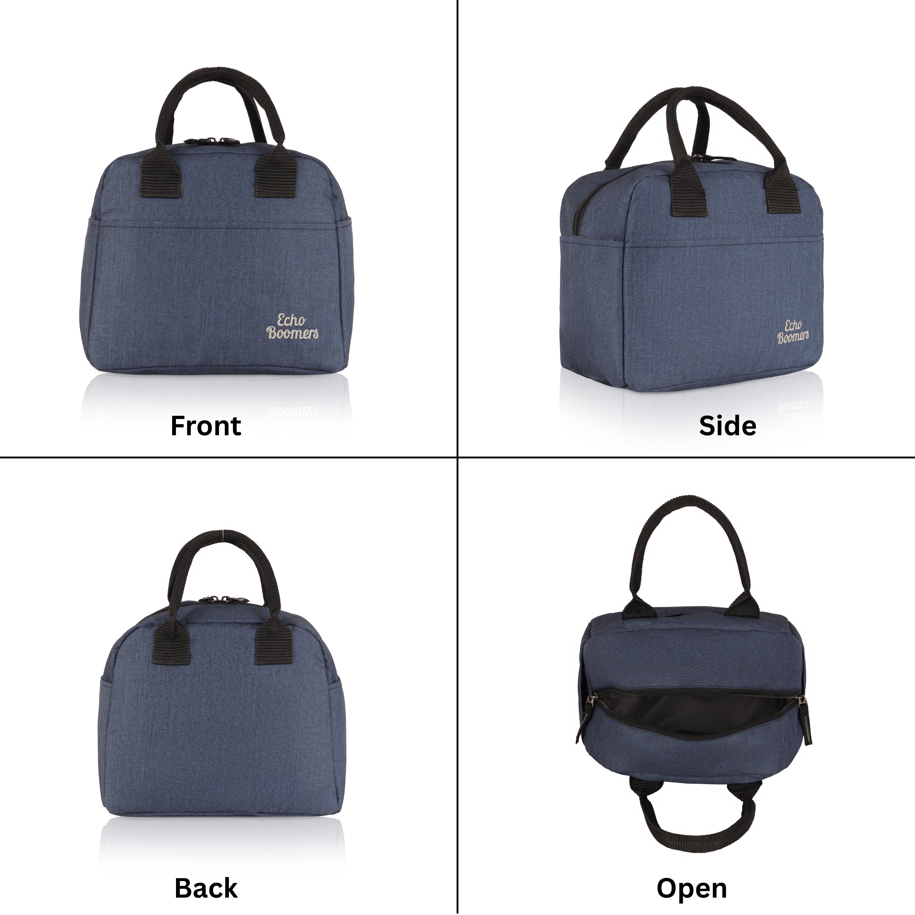 Echo Boomers Premium Lunch Bag – Stylish, Lightweight, Attractive, & Durable Meal Companion and versatile bag(Navy).
