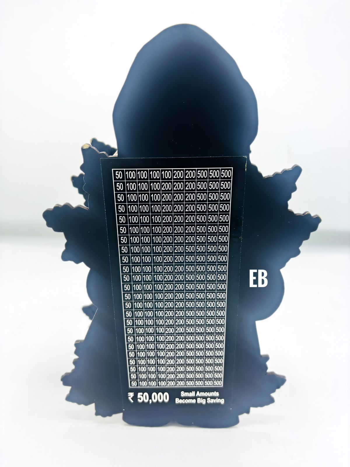 Echo Boomers MDF 3D Santa Money Bank – Kids & Student Coin Savings Box | Christmas Gift