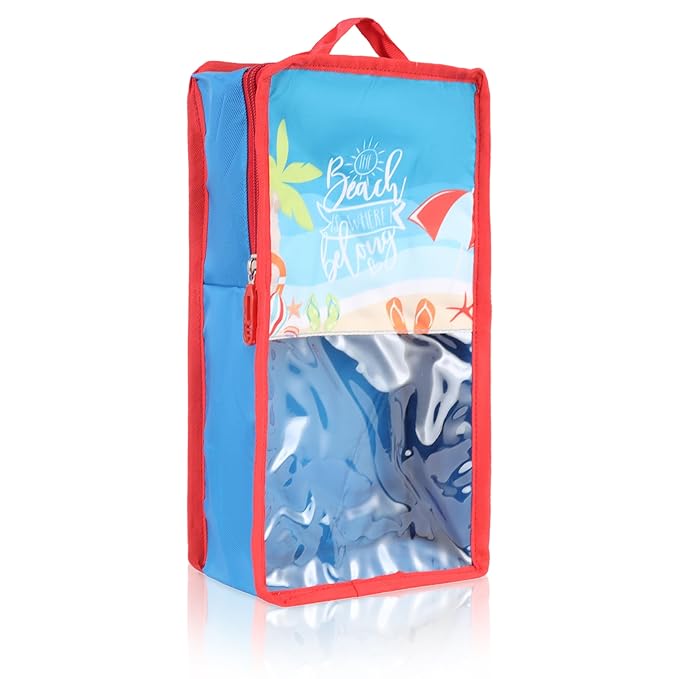 Echo Boomers Beach 4-Piece Organizer Set - Blue, Packing Cubes with Unique Print.