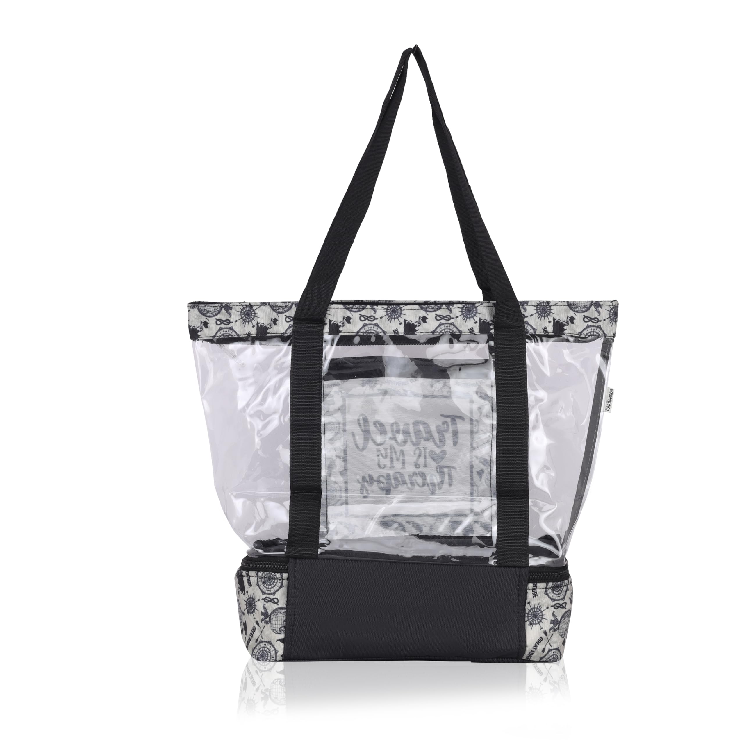 Echo Boomers Black Transparent Shoulder Bag