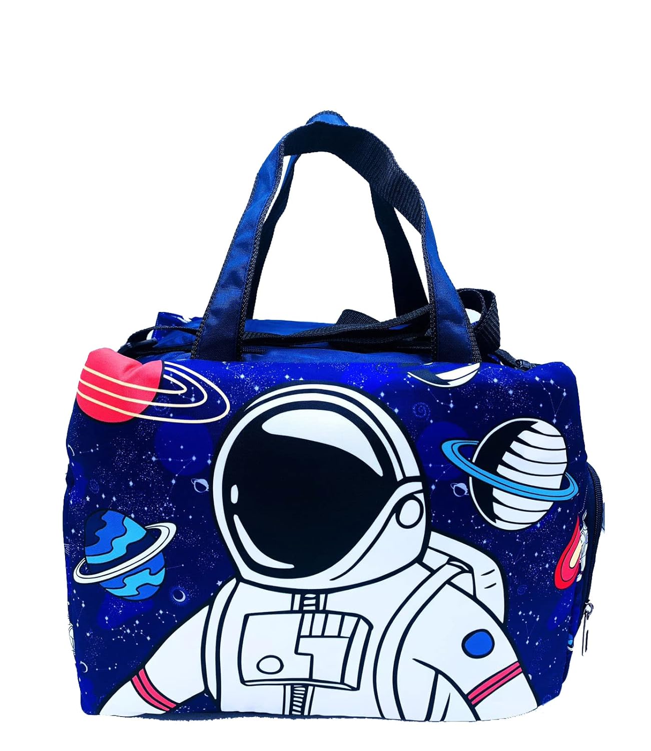 Echo Boomers Space Printed Travel Duffle Bag | Multipurpose Sling Bag with Separate Shoe & Laundry Compartment | Perfect for Kids, Men & Women | Lightweight, Durable, & Stylish Travel Companion