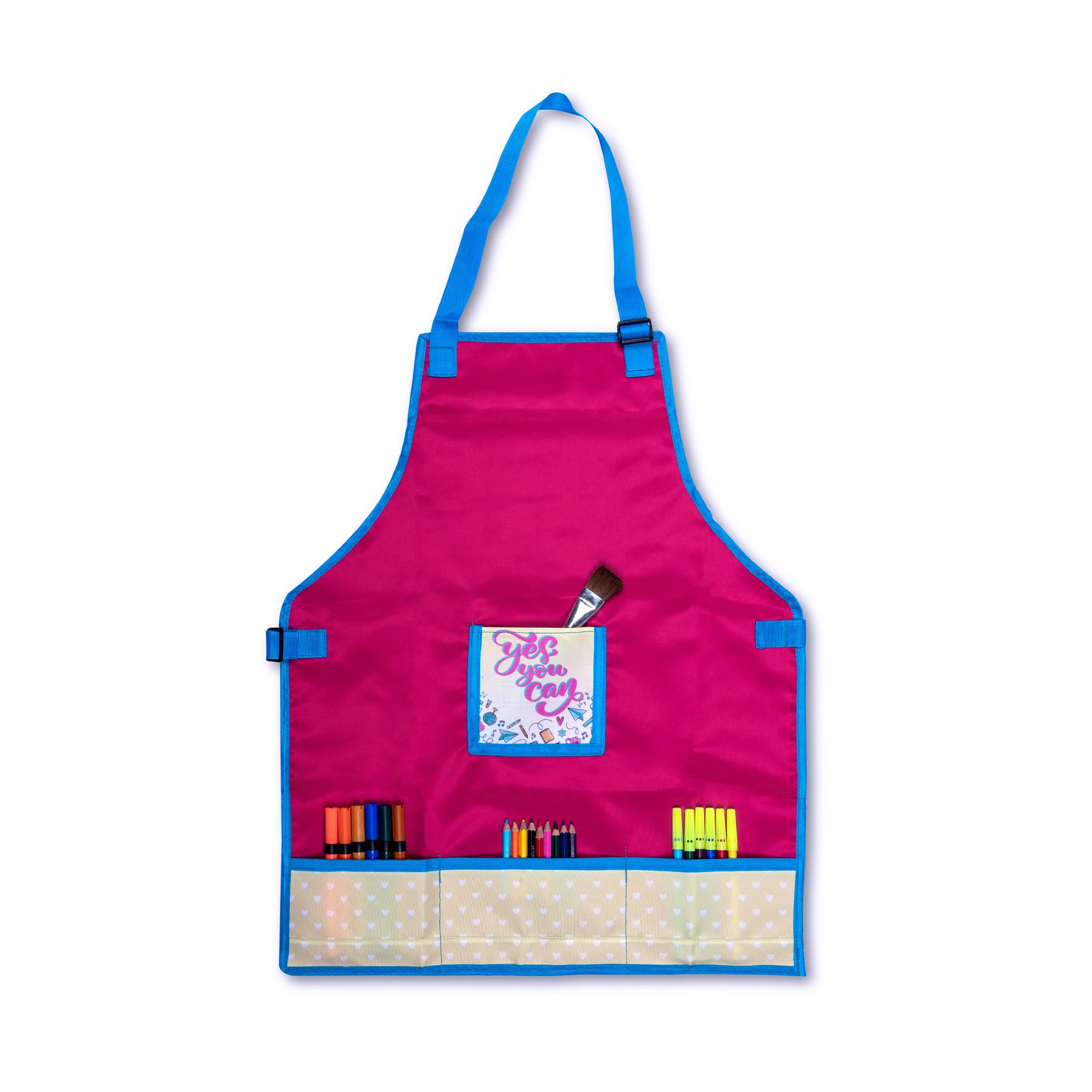 Echo Boomers Multipurpose Teens Waterpoof Washable Apron with 4 pockets for Cooking, Art Painting and School (7 to 14 yrs- 23x18)