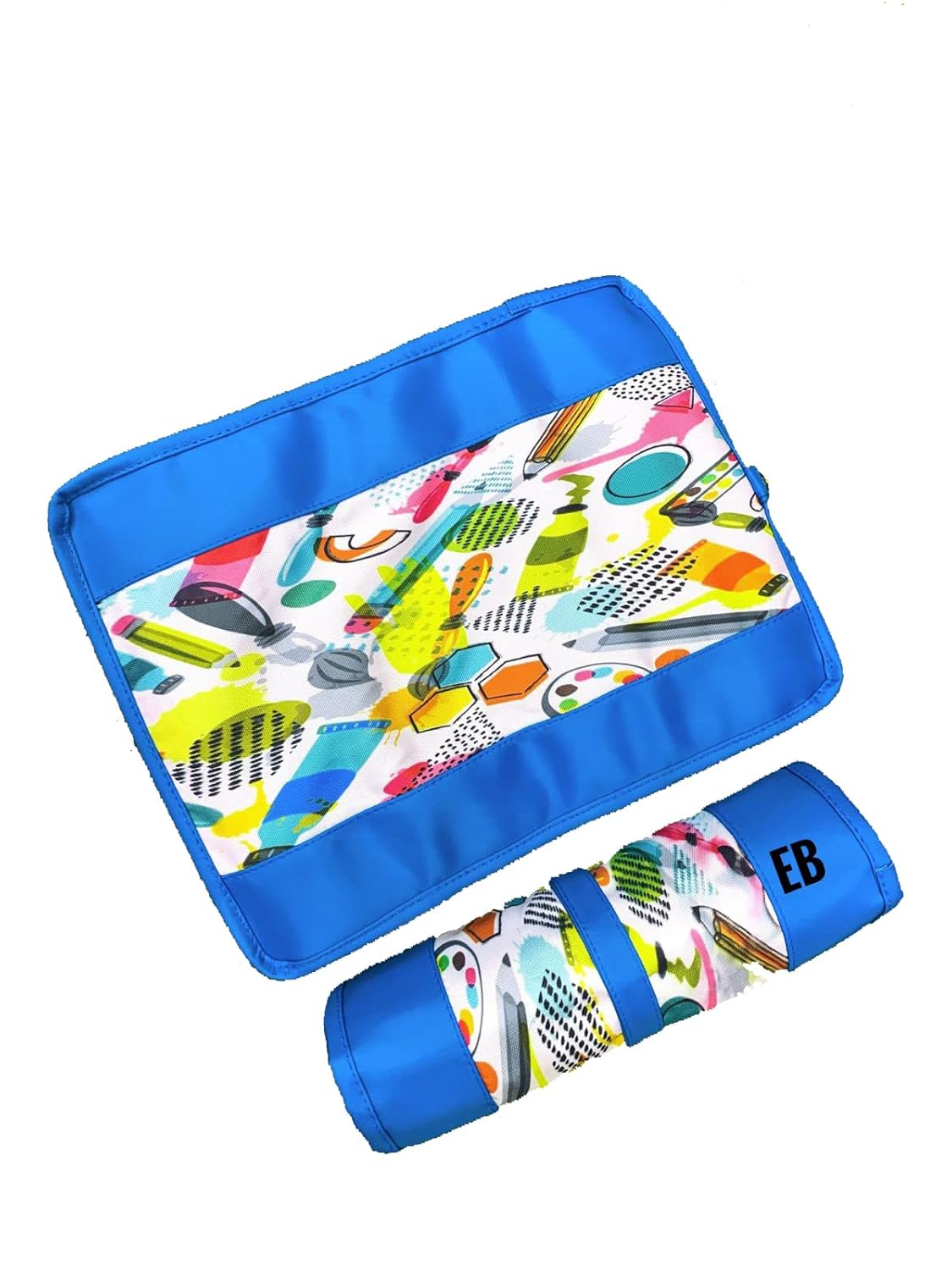 Echo Boomers Art Design Waterproof Roll-Up Storage Pouch Organizer for Color Pencils, Pencils, Paint Brushes – Portable and Durable Case for Artists, Students, Adults, Kids