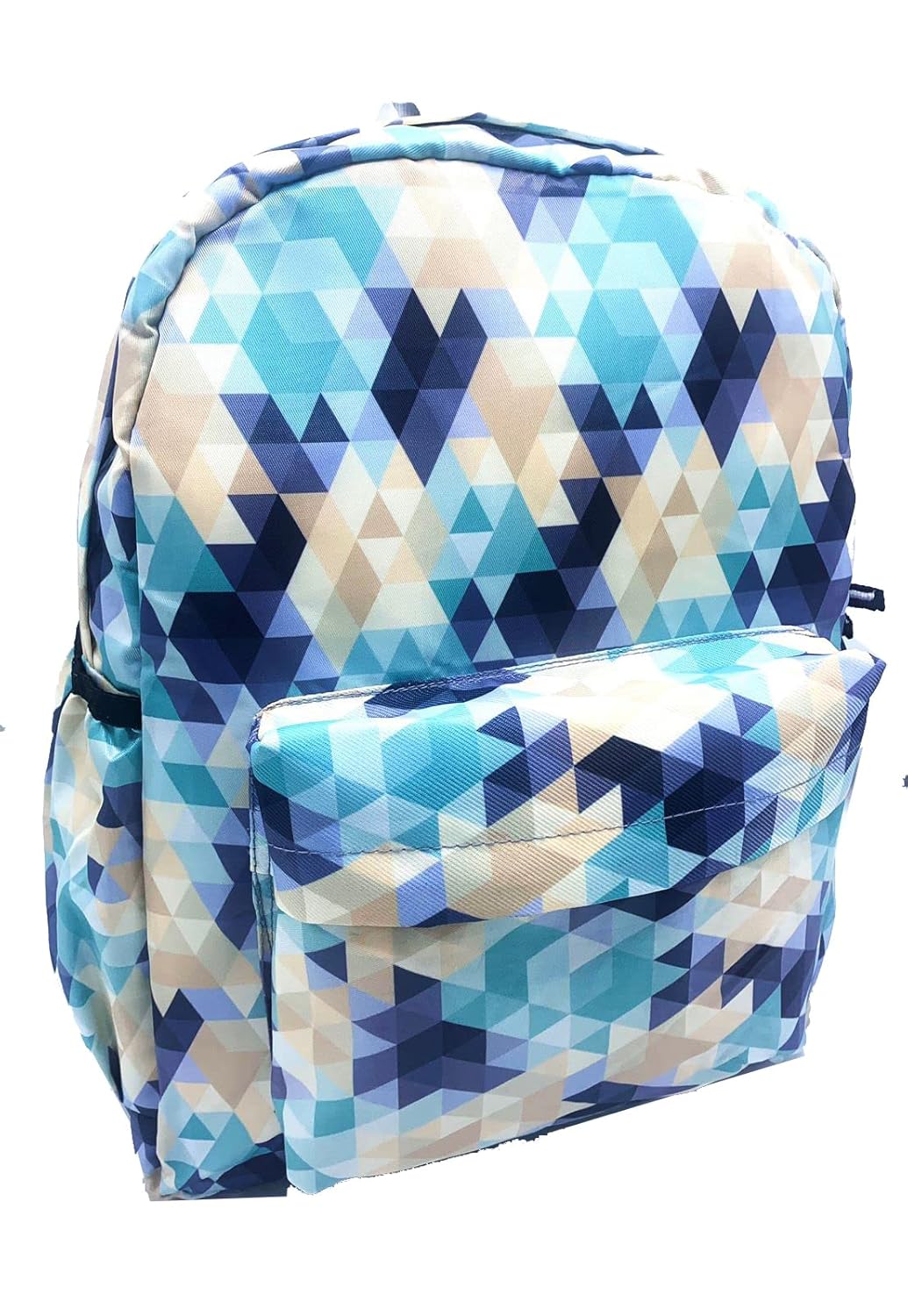 Echoboomers Blue Abstract Print Casual Laptop Backpacks, 16 inch, Stylish and Trendy Backpacks, Water Resistant and Lightweight Laptop Bags