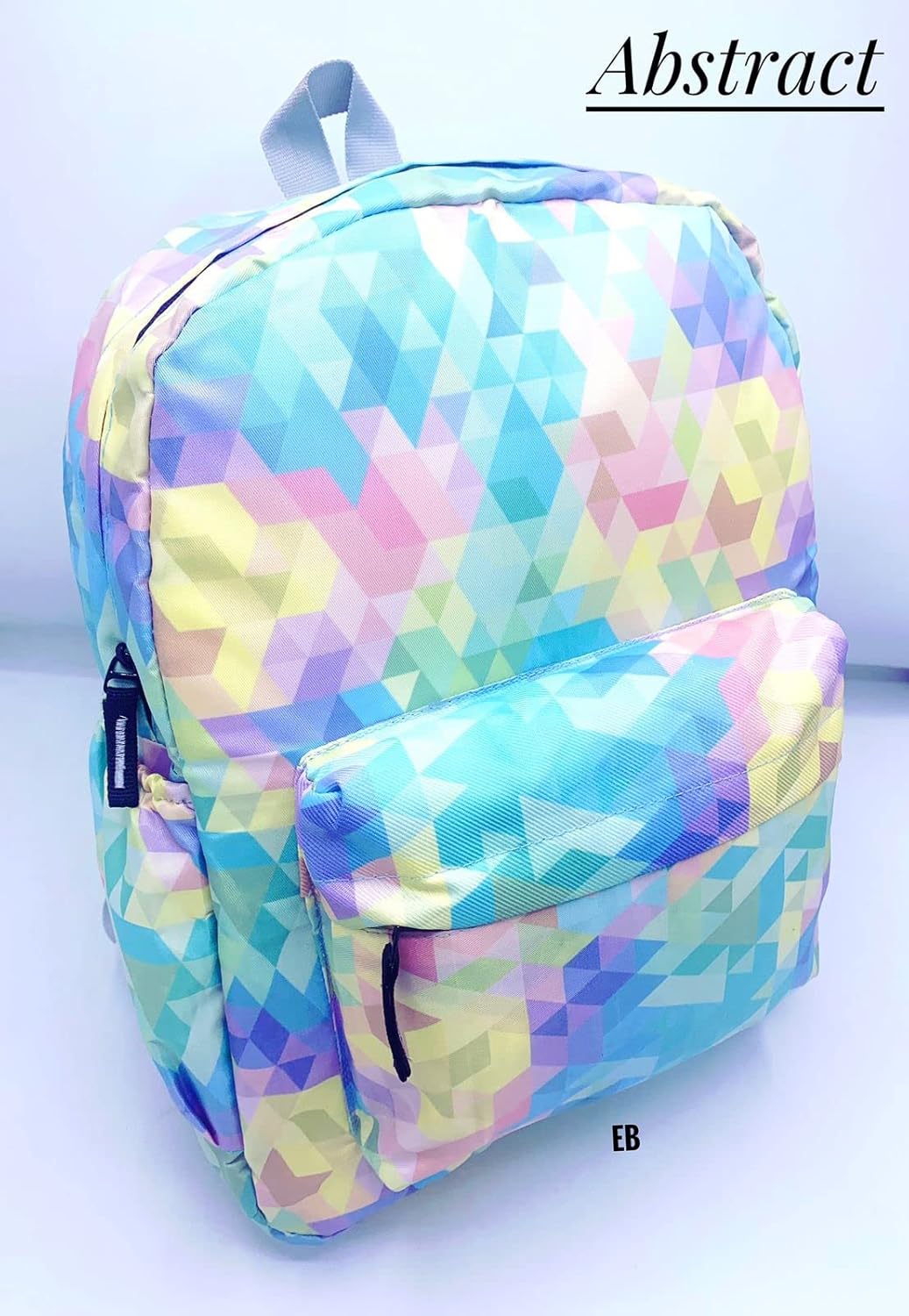 Echoboomers Rainbow Abstract Print Casual Laptop Backpacks, 16 inch, Stylish and Trendy Backpacks, Water Resistant and Lightweight Laptop Bags