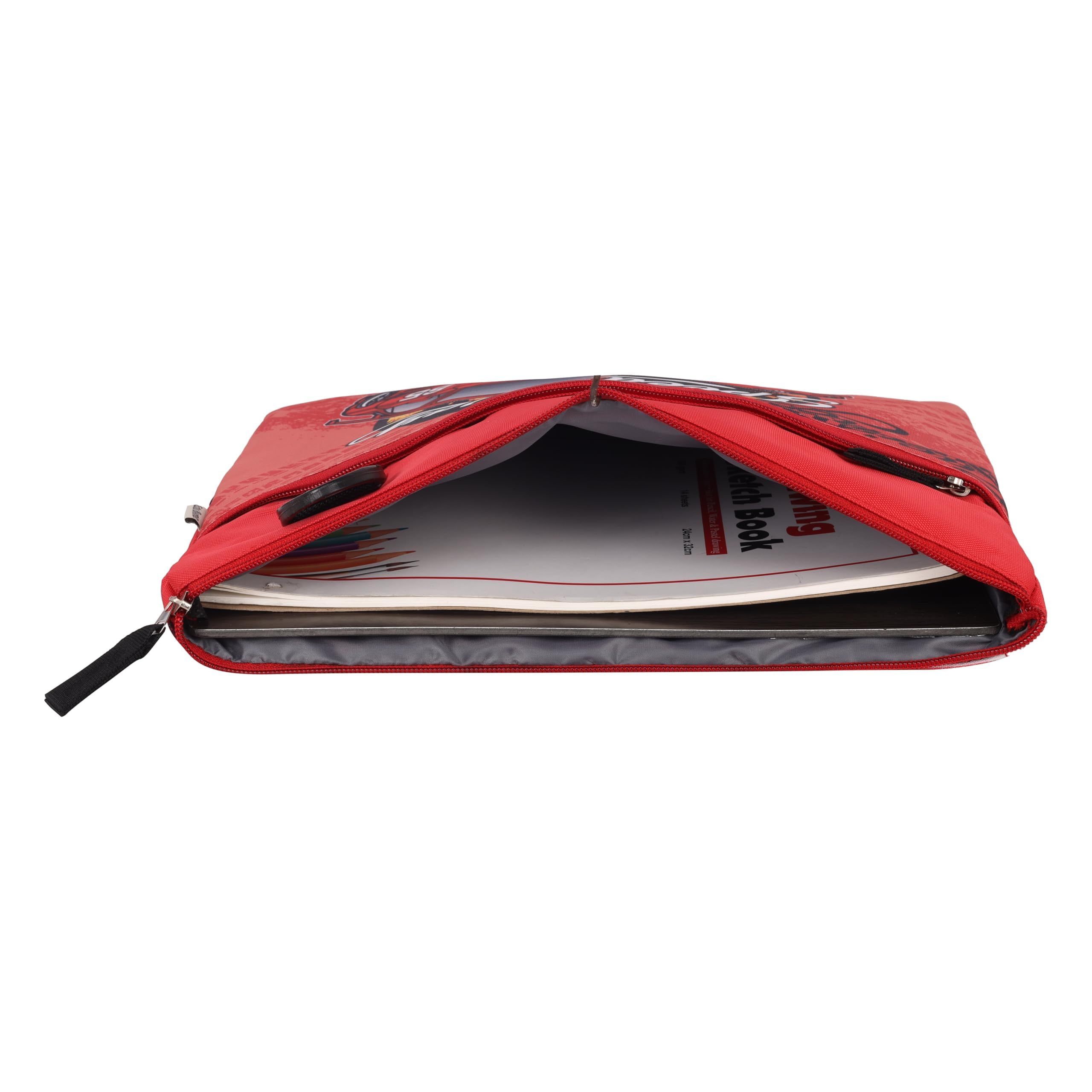 Echo Boomers Racing Car Themed Design Exam & Activity Sling Bag | 3 Compartments | Cushioned & Detachable Strap | Ideal for Outdoor Travel