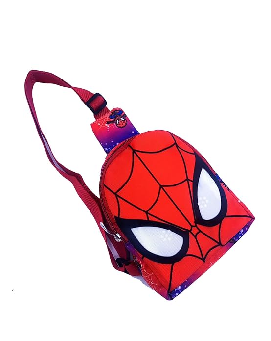 Echo Boomers Small Spiderman Theme Crossbody Sling Bag For Children