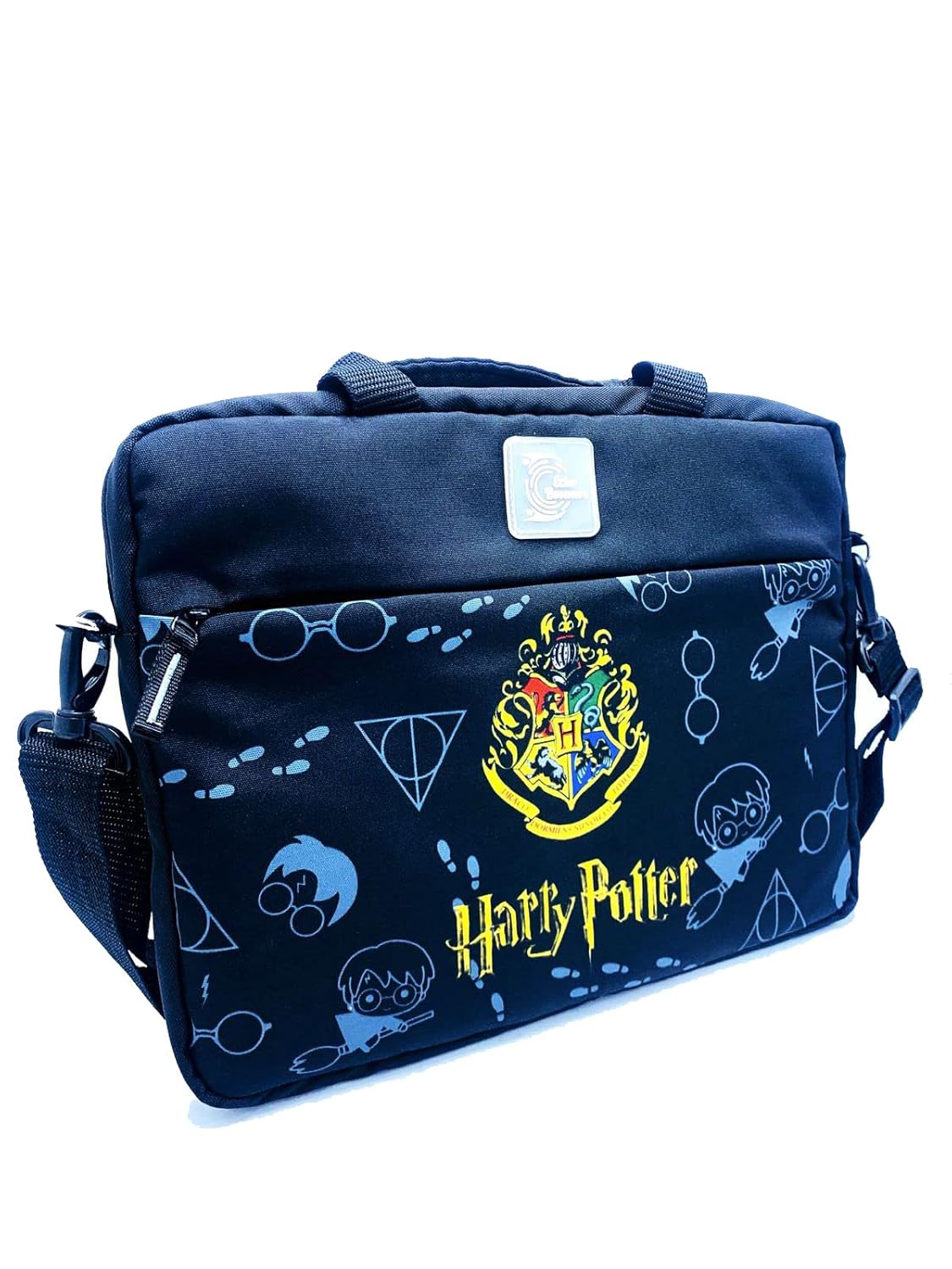 Echo Boomers Grey Harry Potter Printed Laptop Sleeve Sling Bag with Detachable Shoulder Strap