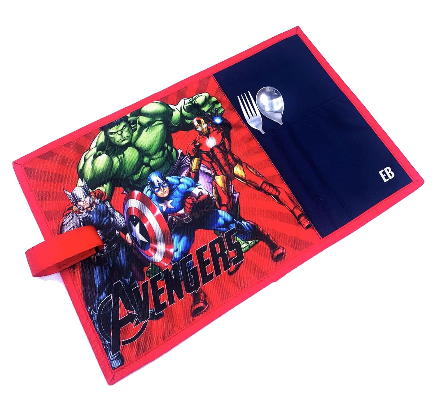 Echo Boomers Red Avengers Printed Stain-Resistant Placemats Waterproof Tablemats for Kids & Teenagers