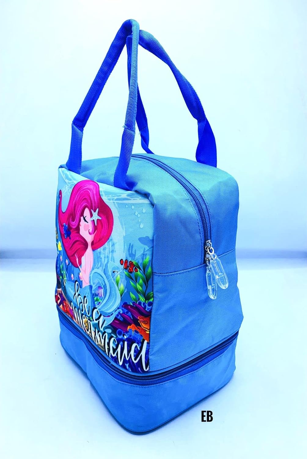 Echo Boomers Blue Music Printed Double Layer Insulated Tiffin Lunch Double Bag with Multi Zipper Pockets