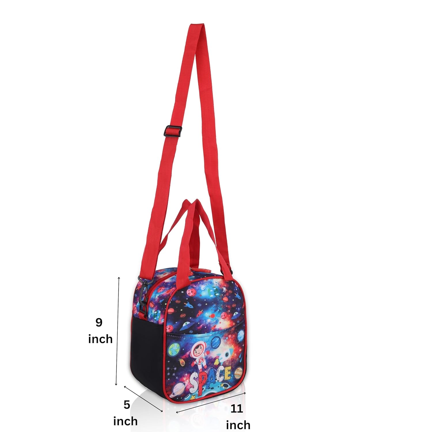 Echo Boomers Space Design Insulated Lunch Bag | Trendy Tiffin Bag for Short Breaks, Leakproof and Temperature Retentive, Ideal for Office, School, and Picnics (Cosmic Print)