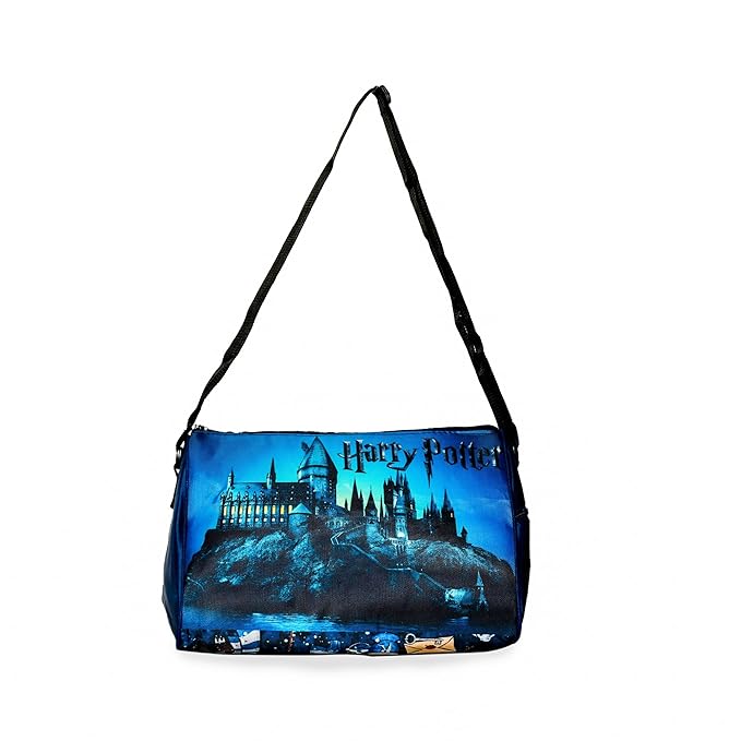 Echo Boomers Blue Harry Potter Printed Swimming Gym Travels Triangle Duffle Bags