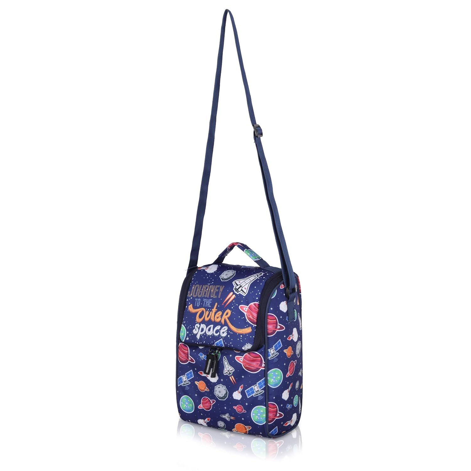 Echo Boomers Kids Lunch Bag with Round Table Mat Combo | Multi Print | Fun School Lunch Set for Boys & Girls