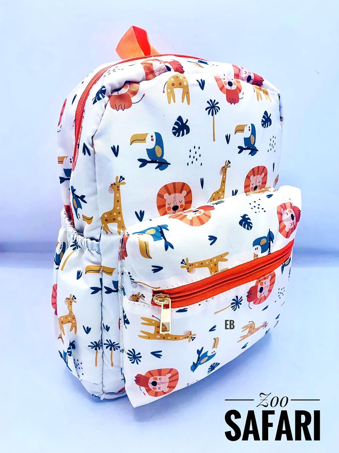 Echoboomers Jungle Safari Printed Casual Backpacks, 12 inch, Stylish and Trendy backpacks, Water Resistant and Lightweight Mini Bags