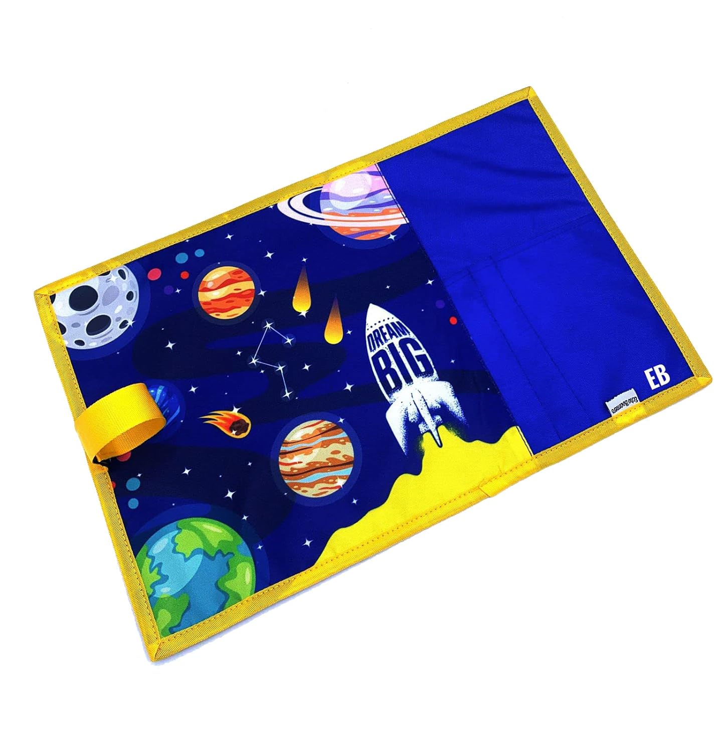 Echo Boomers Blue Space Printed Stain-Resistant Placemats Waterproof Tablemats for Kids & Teenagers