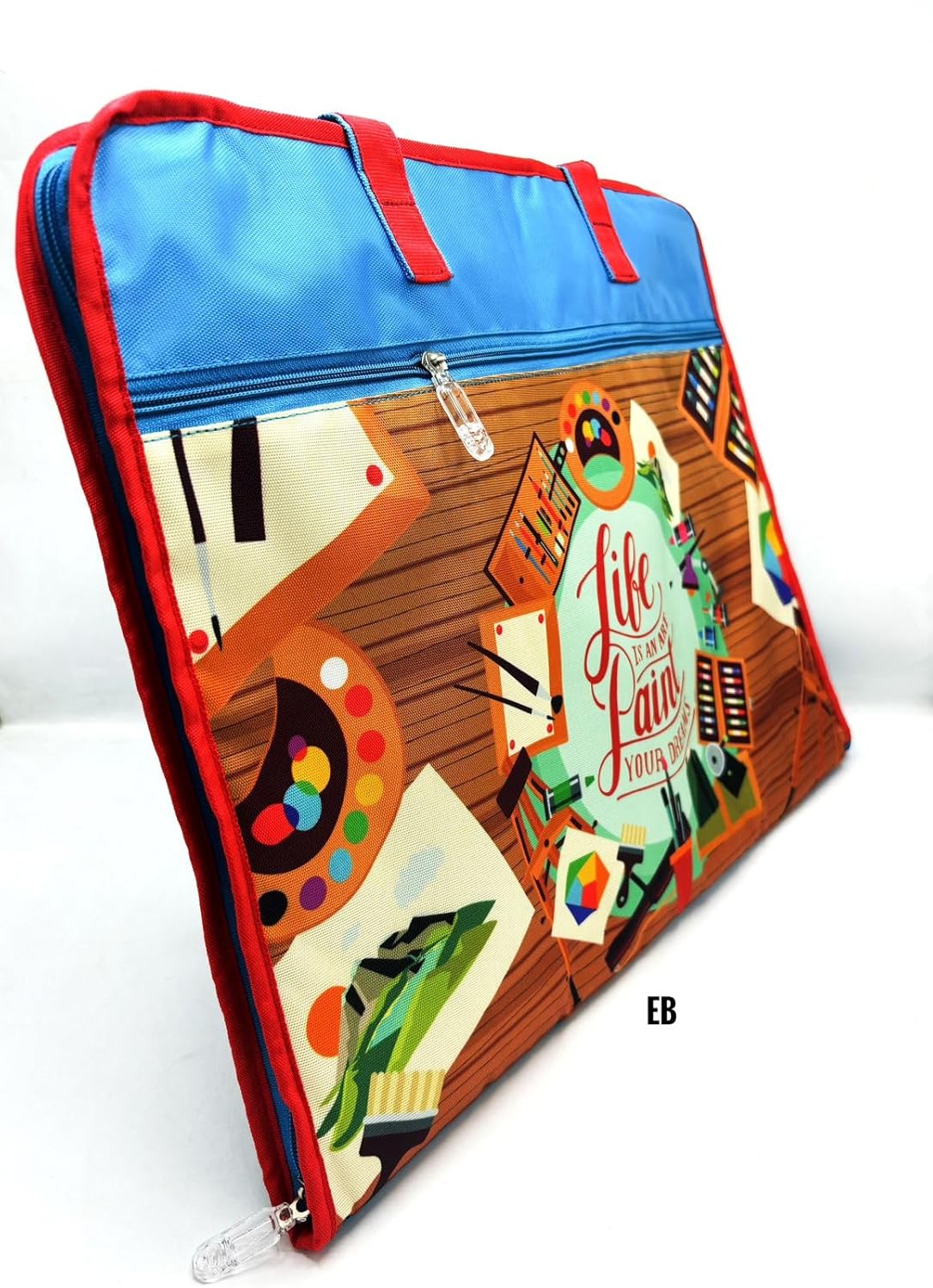 Echo Boomers Designed Print A3 Size Drawing Activity Bag with Multiple Pockets