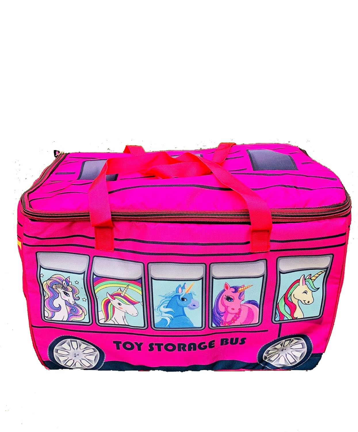 ECHO BOOMERS Unicorn Toy Storage Box with Lid & Laundry Basket for Clothes