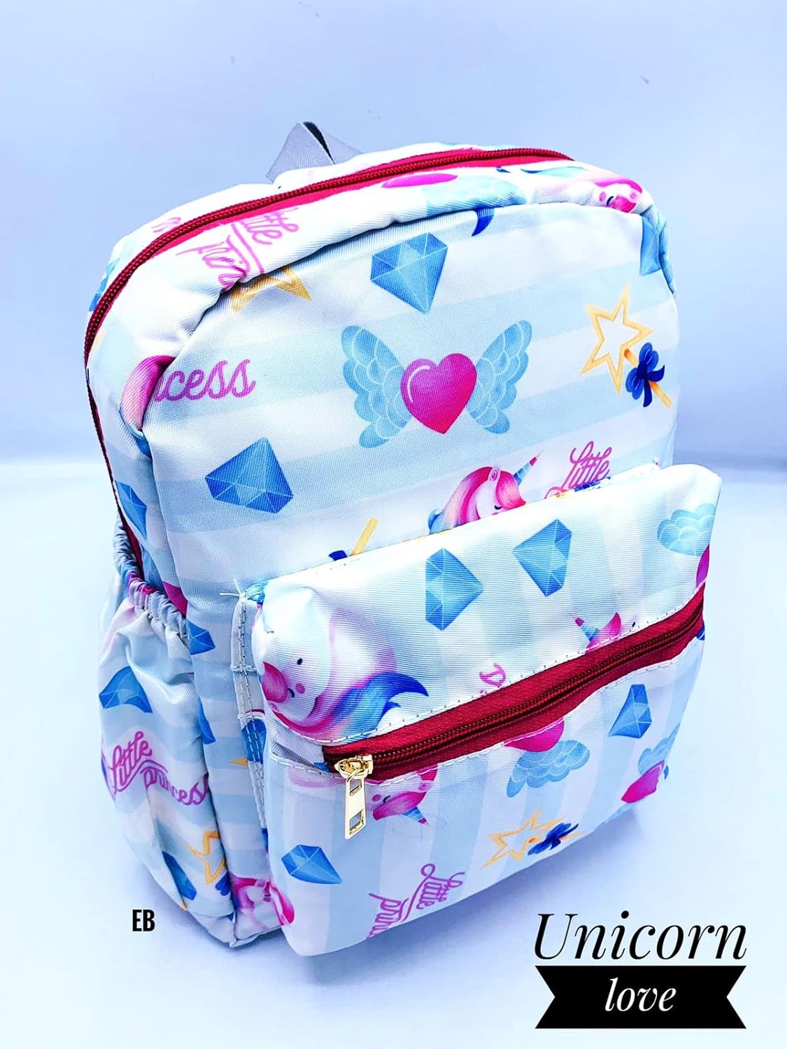 Echoboomers Hearts Printed Casual Backpacks, 12 inch, Stylish and Trendy backpacks, Water Resistant and Lightweight Mini Bags