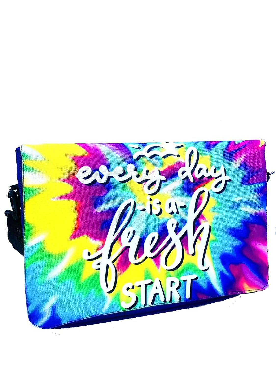 Echo Boomers Tie Dye Printed Crossbody Laptop Sling Shoulder Bag, Fits 12-inch Tablet, Mobile, Passport & Cards, Messenger Bag with Detachable Strap, Multipocket | Waterproof | Expandable