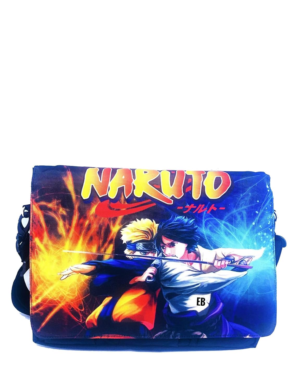 Echo Boomers Naruto School Tuition Messenger Sling Bag fits upto 13-14" Laptop/Macbook, Detachable Shoulder Strap, Waterproof, Shockproof, Carry Handle with Spacious Pockets, For Kids