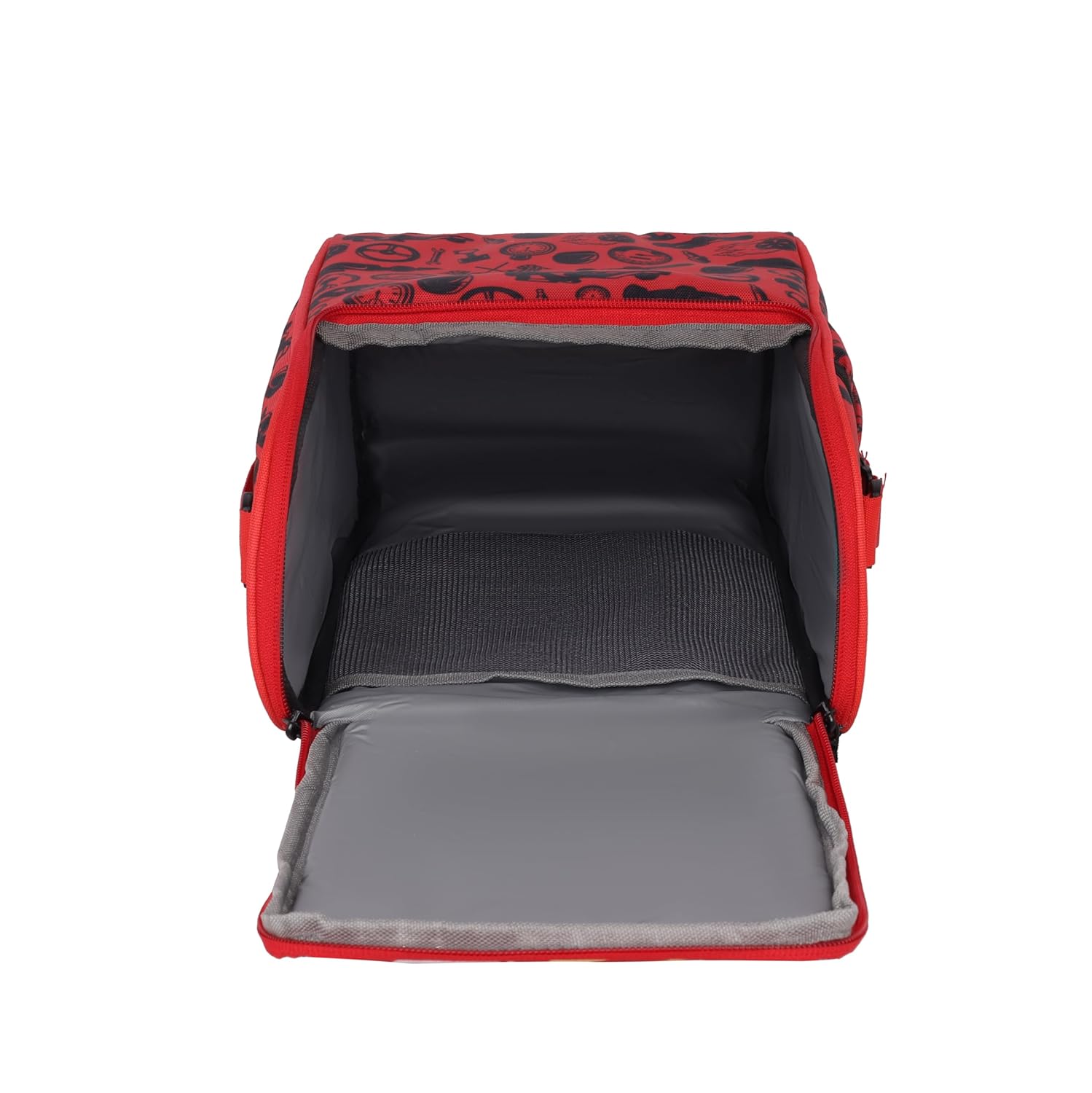 Echo Boomers Kids Lunch Bag with Round Table Mat Combo | Multi Print | Fun School Lunch Set for Boys & Girls