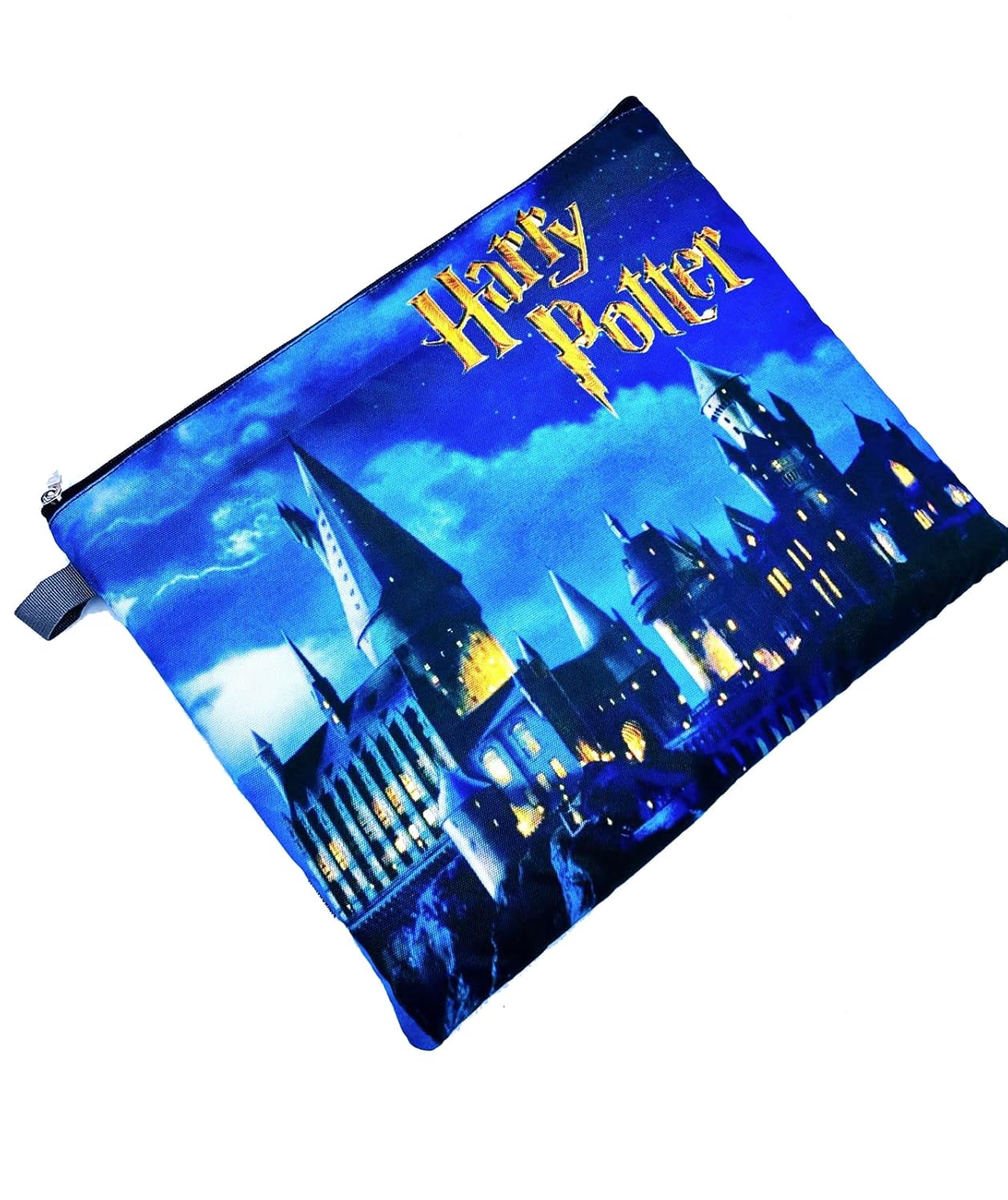 Echoboomers Waterproof Blue Harry Potter Printed Laptop Bag | Multi-Color Laptop Sleeve, Case, Cover Pouch | Office/College Bag with Accessory Organizer & Front Pocket for Men & Women