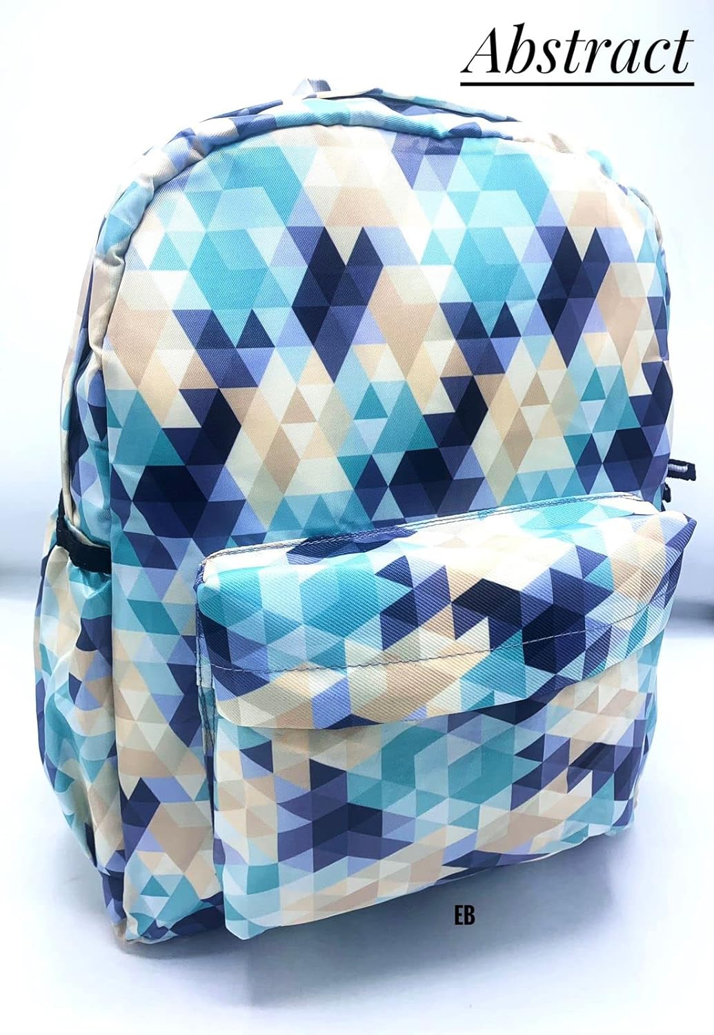 Echoboomers Blue Abstract Print Casual Laptop Backpacks, 16 inch, Stylish and Trendy Backpacks, Water Resistant and Lightweight Laptop Bags