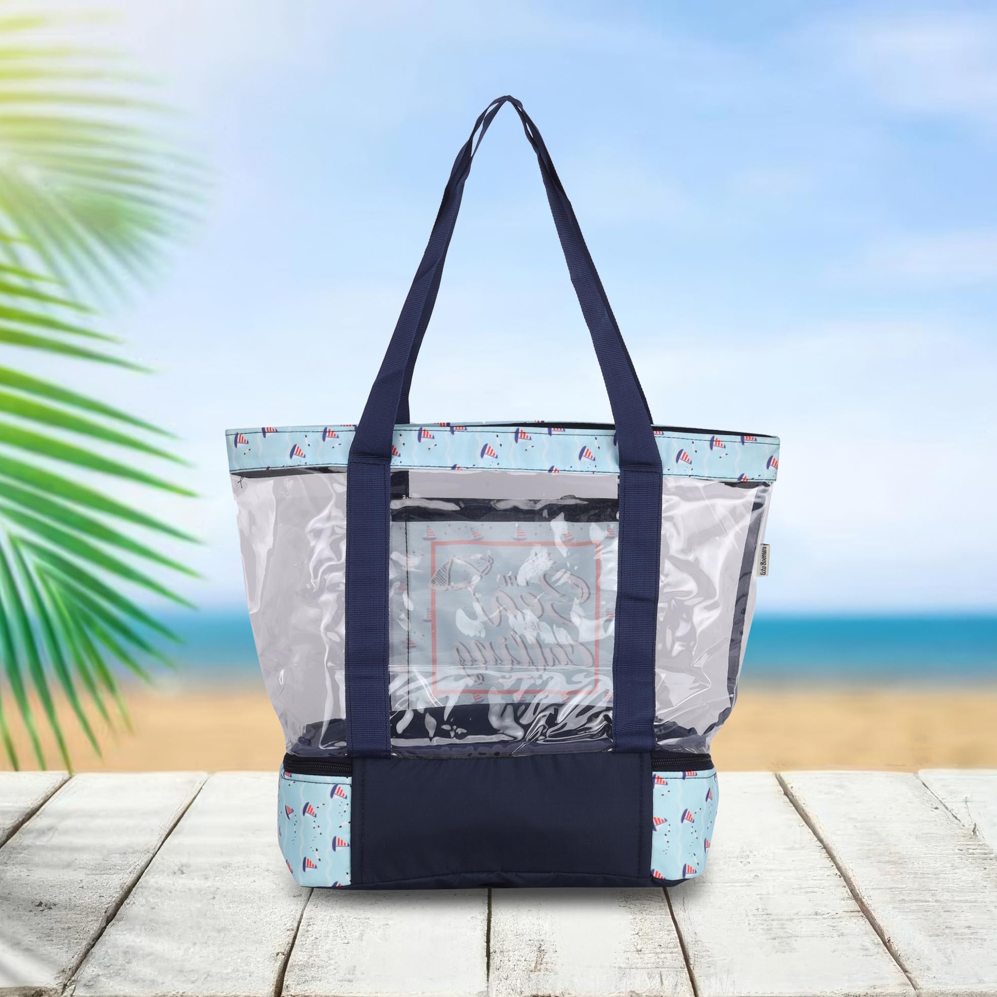 Echo Boomers Black Transparent Shoulder Bag