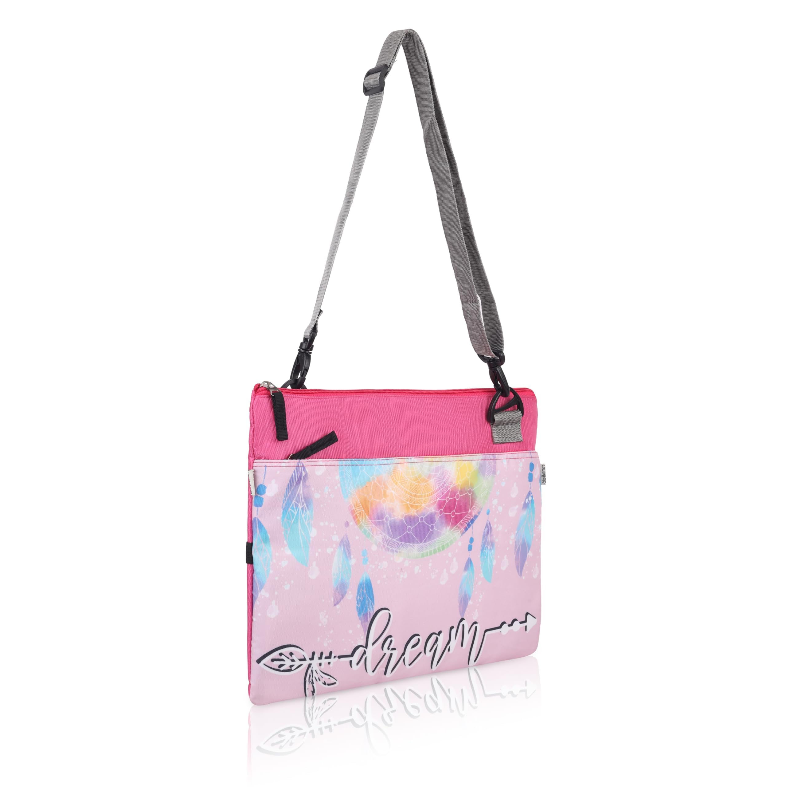 Echo Boomers Exam & Activity Sling Bag | 3 Compartments | Cushioned & Detachable Strap | Ideal for Outdoor Travel