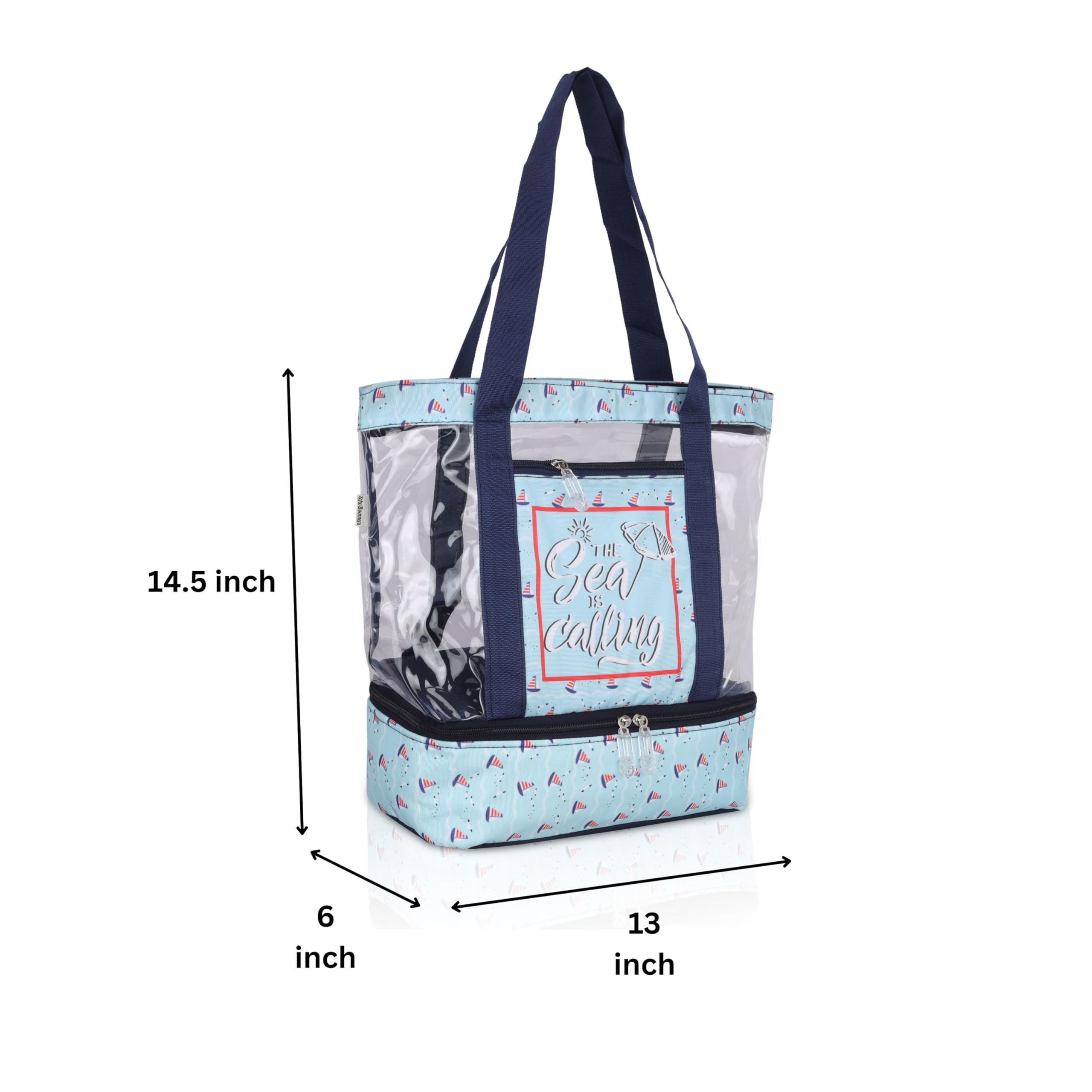 Echo Boomers Black Transparent Shoulder Bag