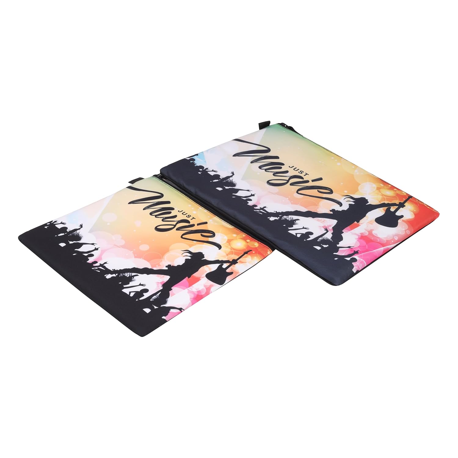 Echo Boomers Music Concert Theme Printed Twin Folder Set | Padded & Waterproof | A4 Document Holder & Tablet Sleeve | Stylish & Protective