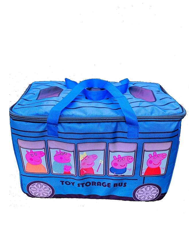 ECHO BOOMERS Peppa Pig Toy Storage Box with Lid & Laundry Basket for Clothes