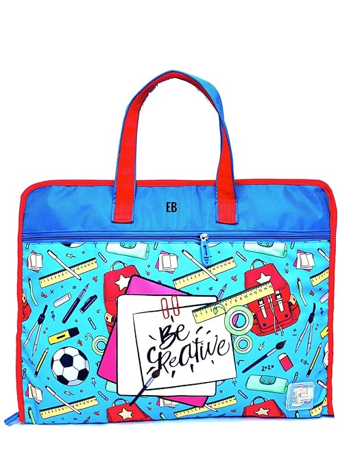 Echo Boomers Designed Print A3 Size Drawing Activity Bag with Multiple Pockets