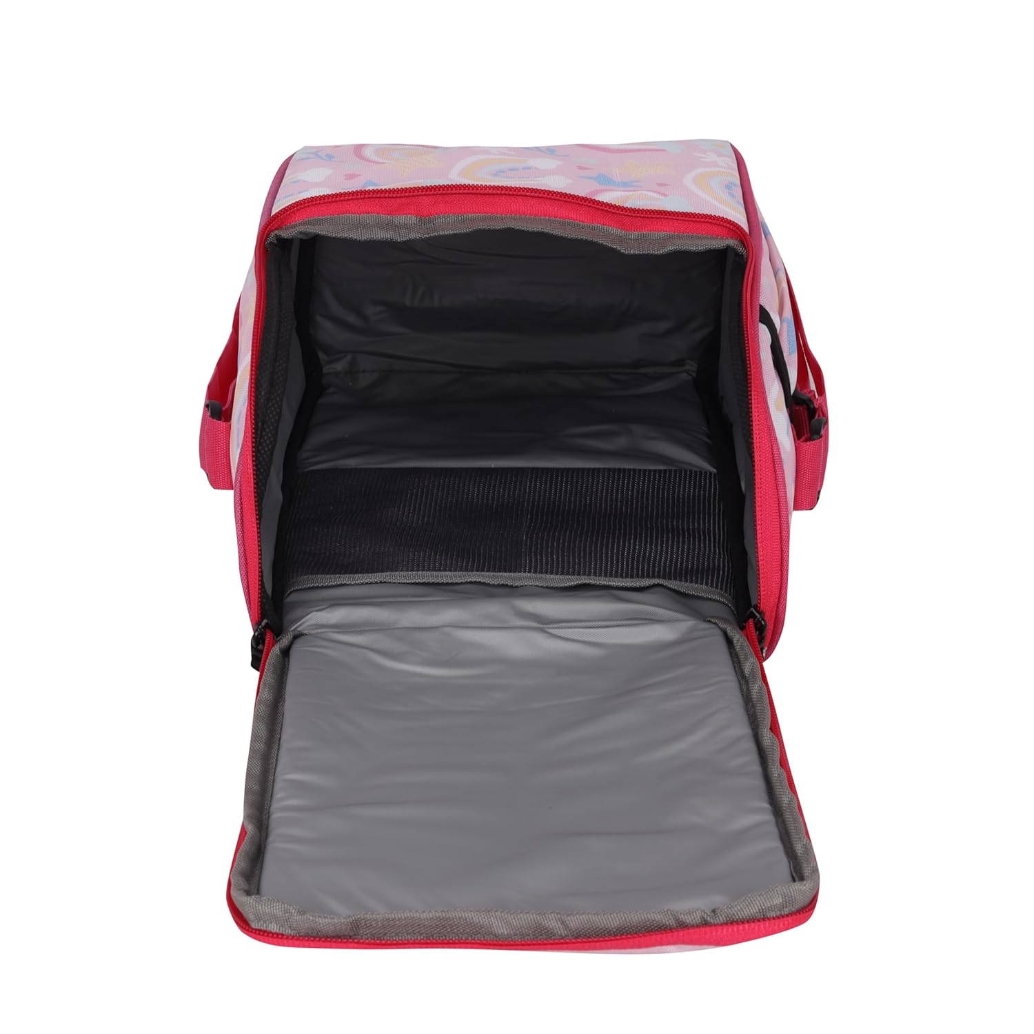 Echo Boomers Kids Lunch Bag with Round Table Mat Combo | Multi Print | Fun School Lunch Set for Boys & Girls