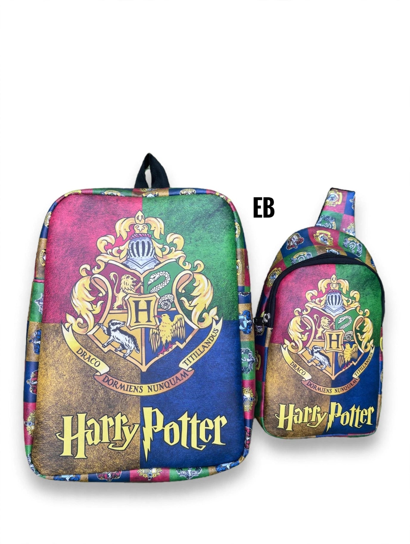 Echo Boomers Kids Backpack & Crossbody Sling Bag Set | Lightweight School Bag Combo for Boys & Girls | Premium Fabric | Smooth Zippers | Adjustable Strap | Vibrant Print