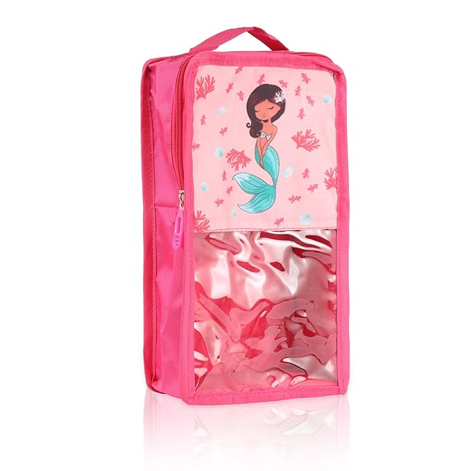 Echo Boomers Mermaid 4-Piece Organizer Set - Pink, Packing Cubes with Unique Print