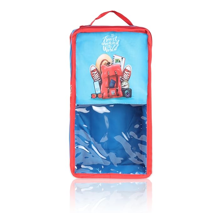 Echo Boomers TravelWorld 4-Piece Organizer Set - Blue, Packing Cubes with Unique Print