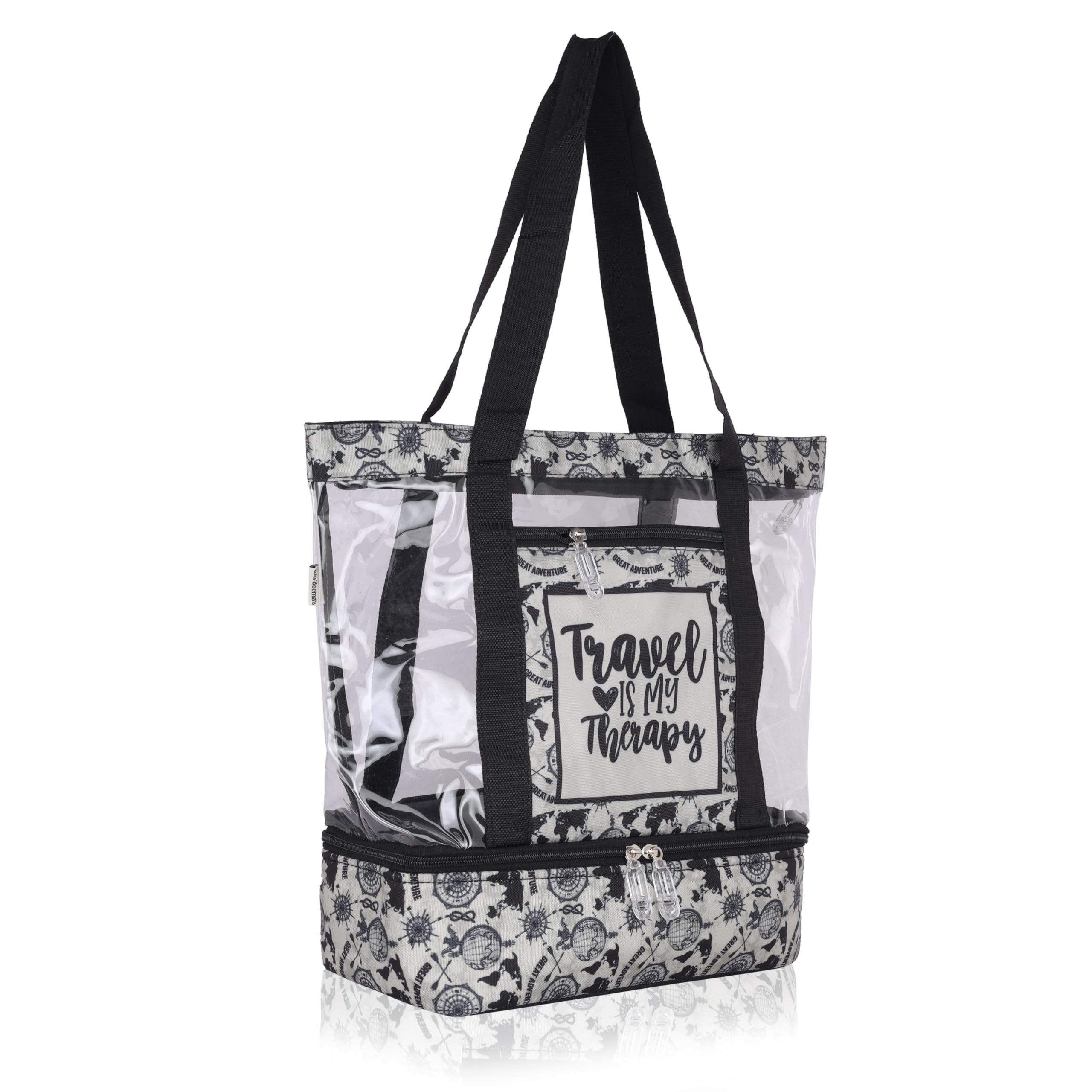 Echo Boomers Black Transparent Shoulder Bag
