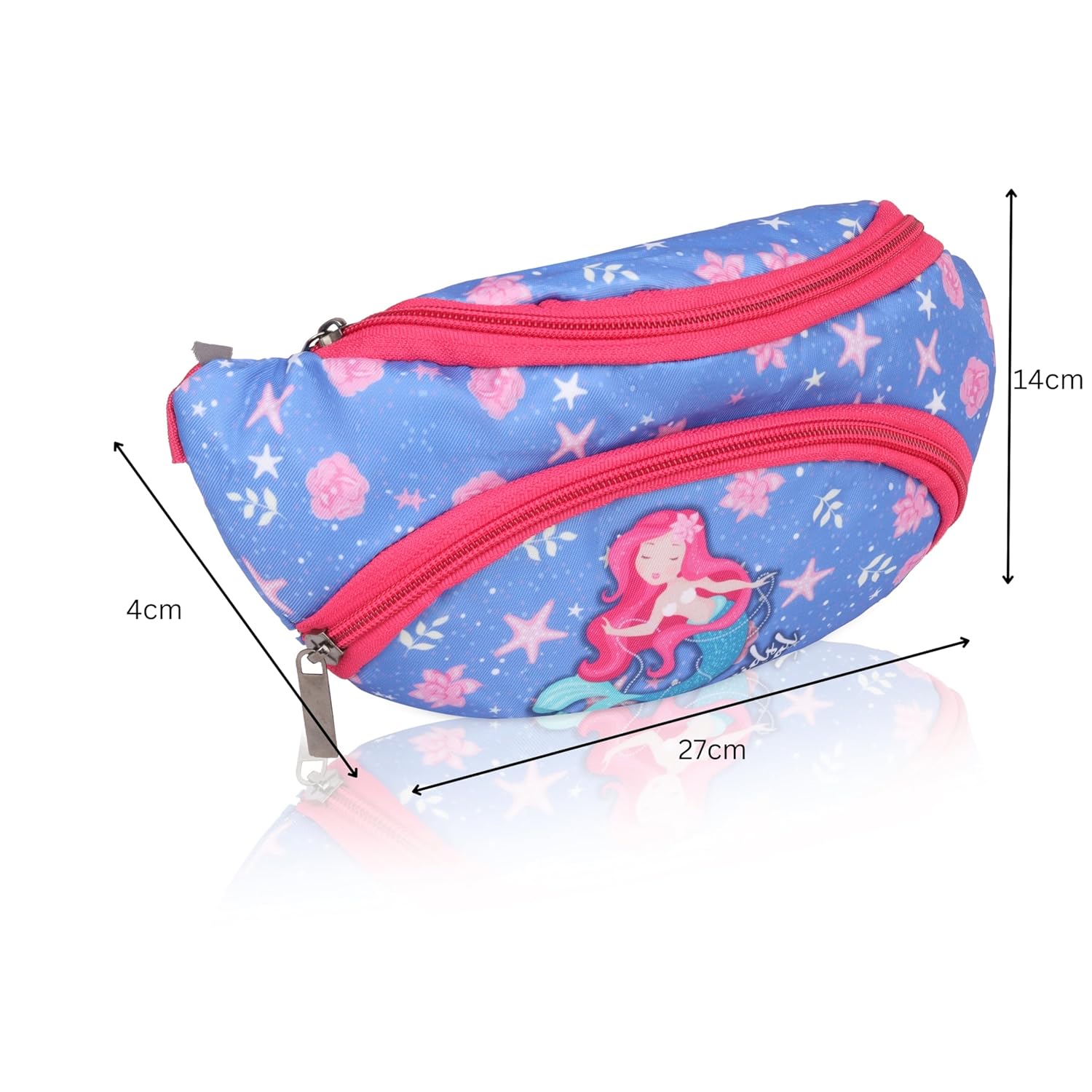 Echo Boomers Pink Mermaid Print Waist Bag – Multi-Purpose Belt Bag, Hip Bag, Crossbody Travel Pouch for Men, Women, Kids – Stylish, Lightweight, and Durable Waist Pack for Travel, Sports, Hiking