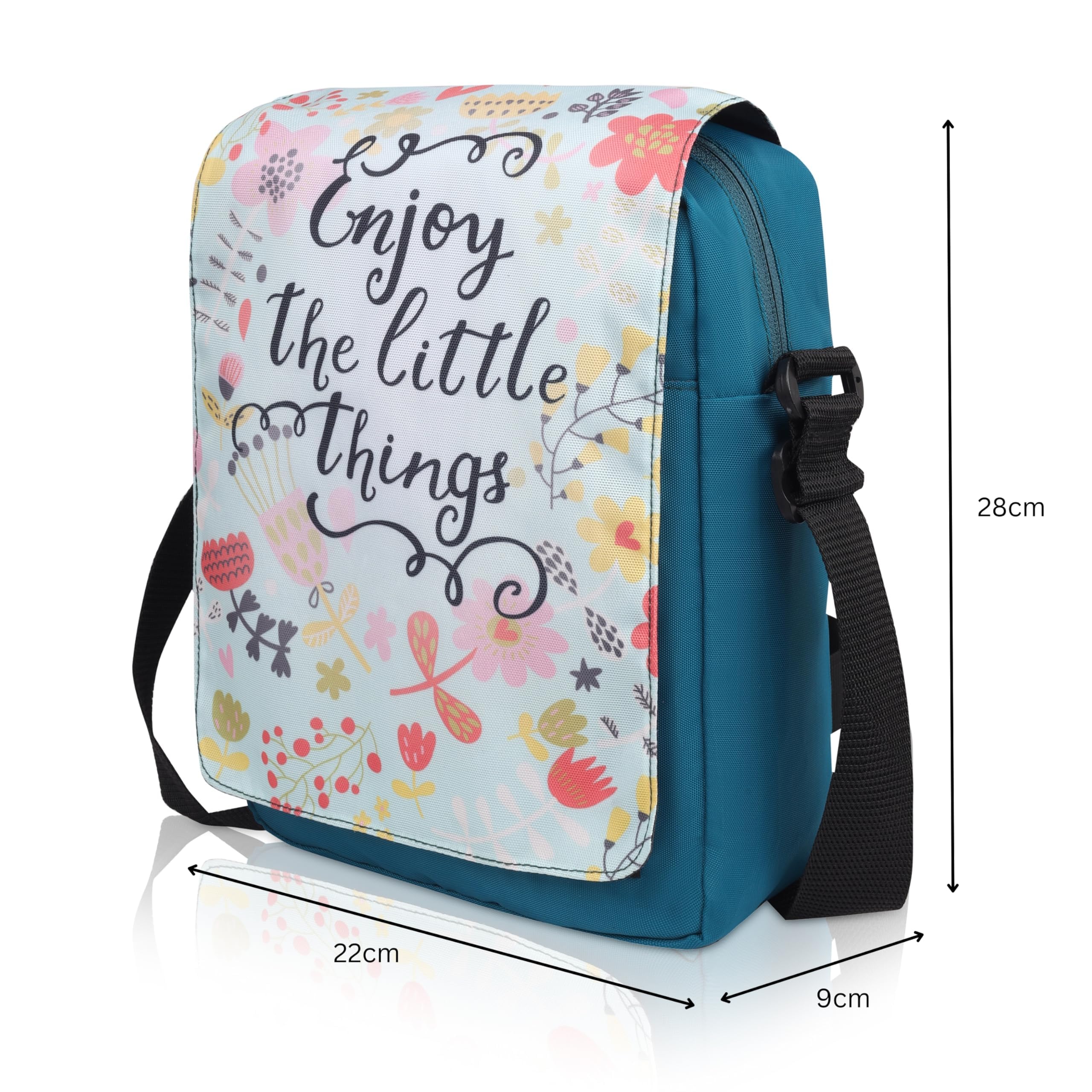 Echo Boomers Text Printed Adjustable Shoulder Strap | Water-Resistant | Anti-Theft Design | Compact & Lightweight Sling