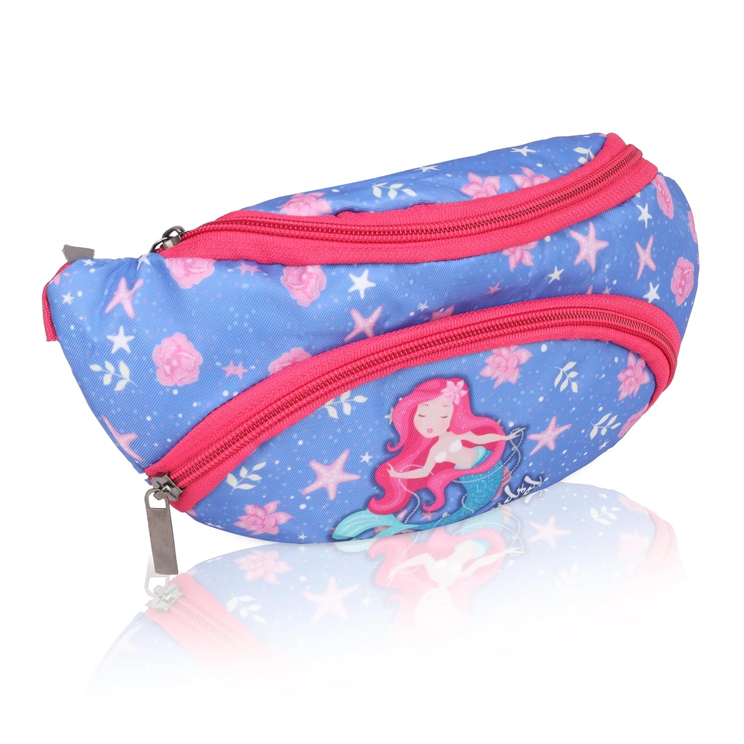 Echo Boomers Pink Mermaid Print Waist Bag – Multi-Purpose Belt Bag, Hip Bag, Crossbody Travel Pouch for Men, Women, Kids – Stylish, Lightweight, and Durable Waist Pack for Travel, Sports, Hiking