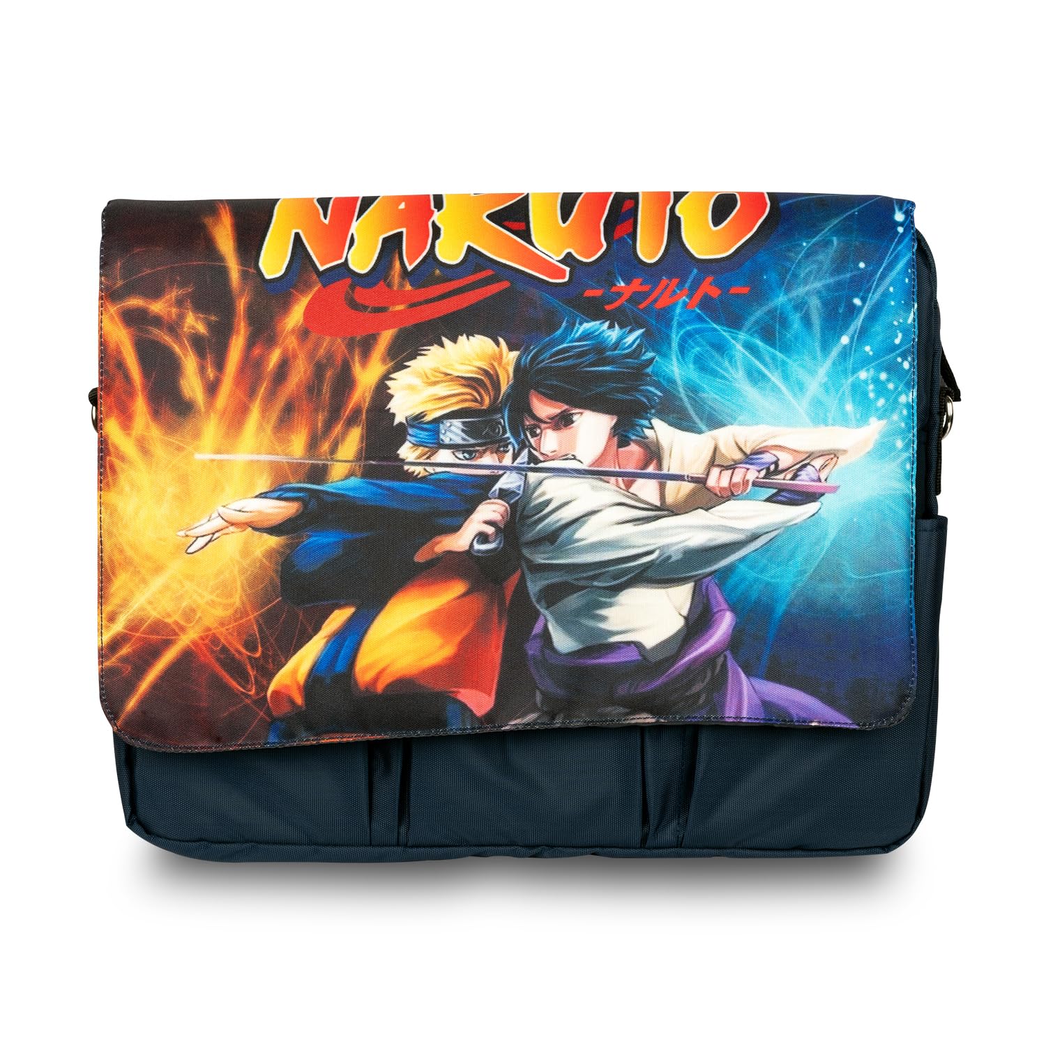 Echo Boomers Naruto School Messenger Sling Bag fits upto 13-14" Laptop/Macbook|Detachable Shoulder Strap|Waterproof|Best for School Kids