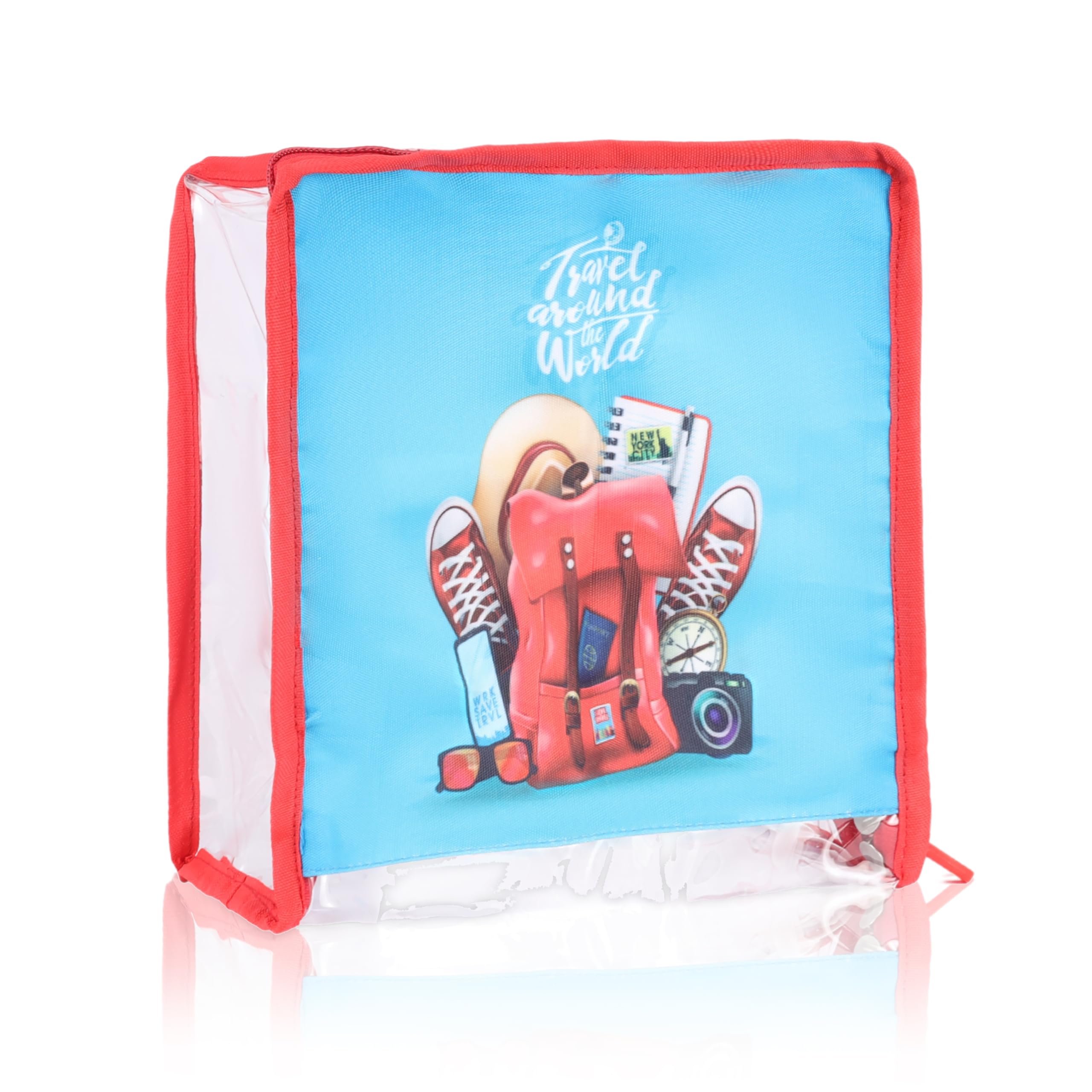 Echo Boomers Astronaut 3-Piece Travel Organizer Set - Navy Blue, Packing Cubes with Unique Print.