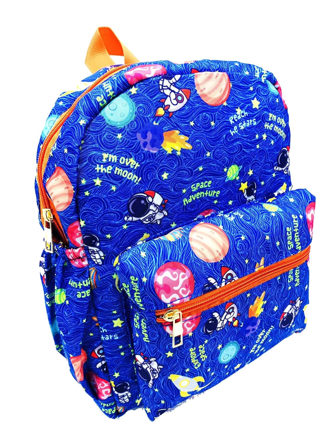 Echoboomers Space Printed Casual Backpacks, 12 inch, Stylish and Trendy backpacks, Water Resistant and Lightweight Mini Bags